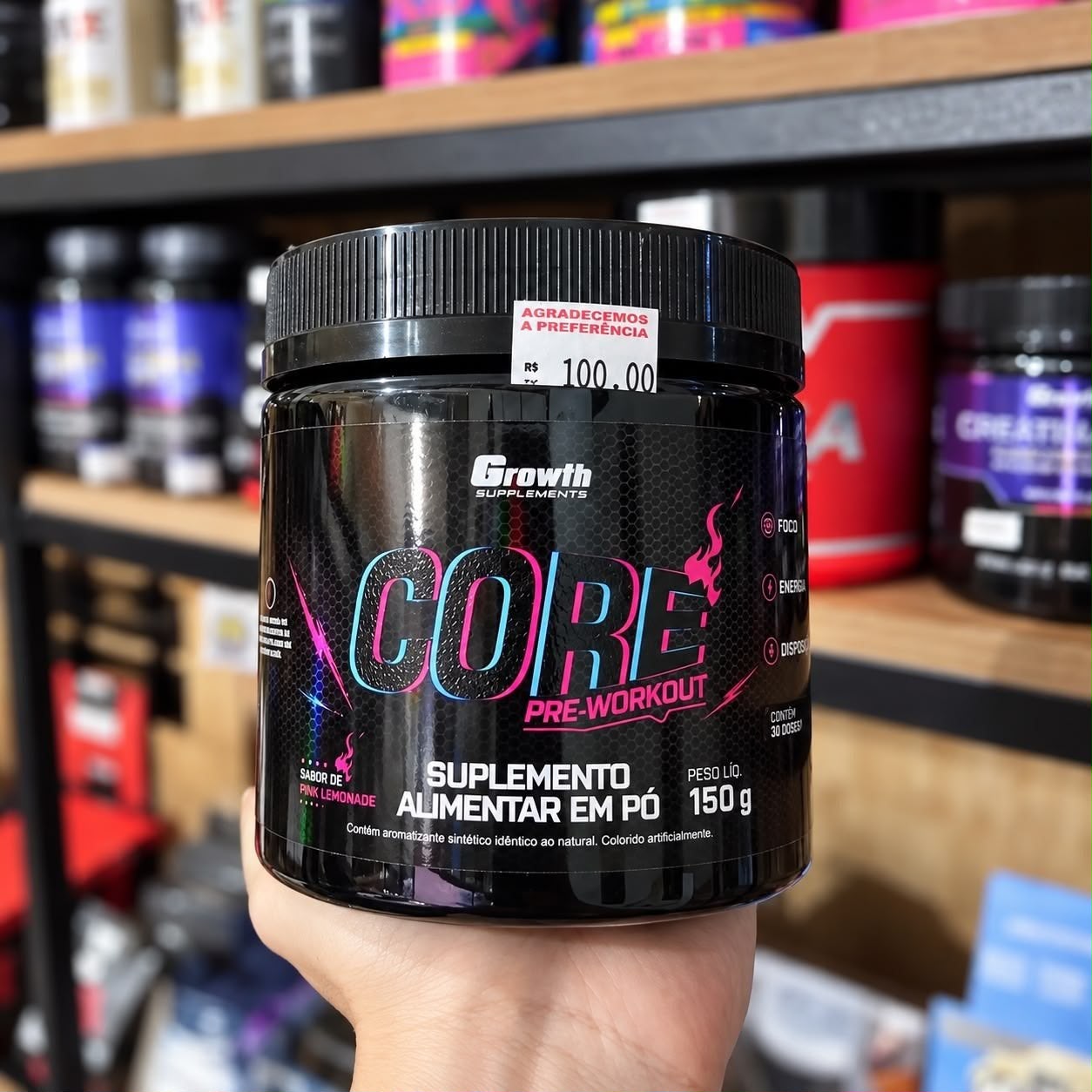 Pré Treino Core 150g Growth Supplements